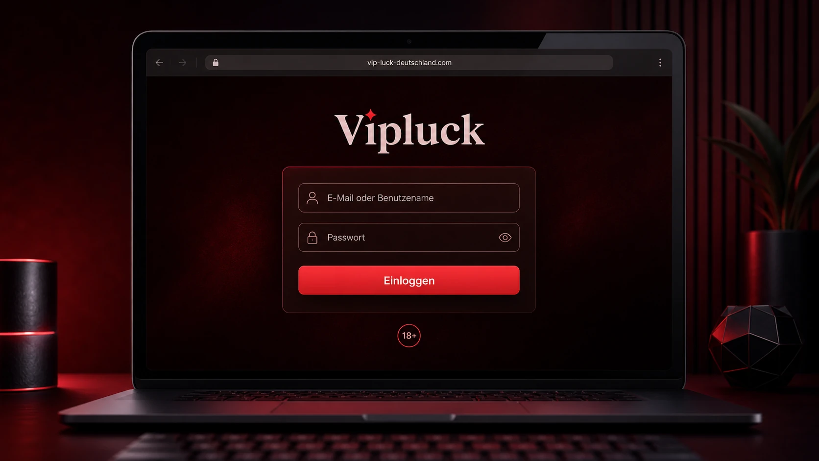 Anmeldung beim Vipluck Casino